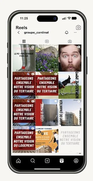 Agent IA de marque Cardinal sur mobile