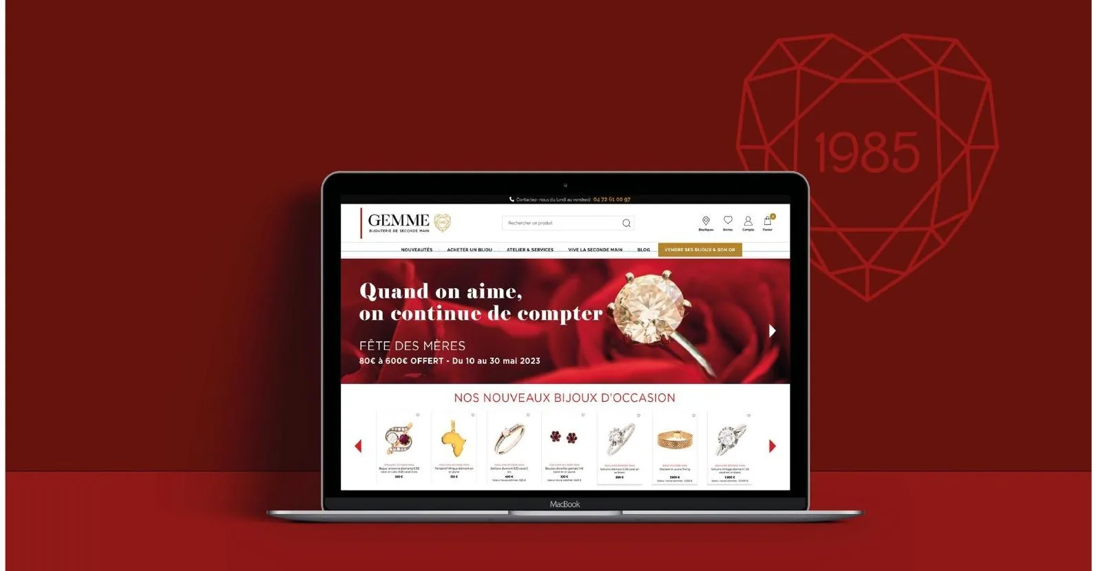 Refonte site e-commerce Gemme