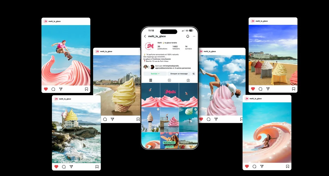 Hacking Biarritz — mockup réseaux